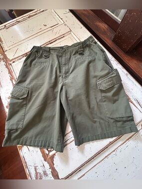 LAPG LA Police Gear Mens Operator Tactical Cargo Shorts Green Ripstop 32 To 38
